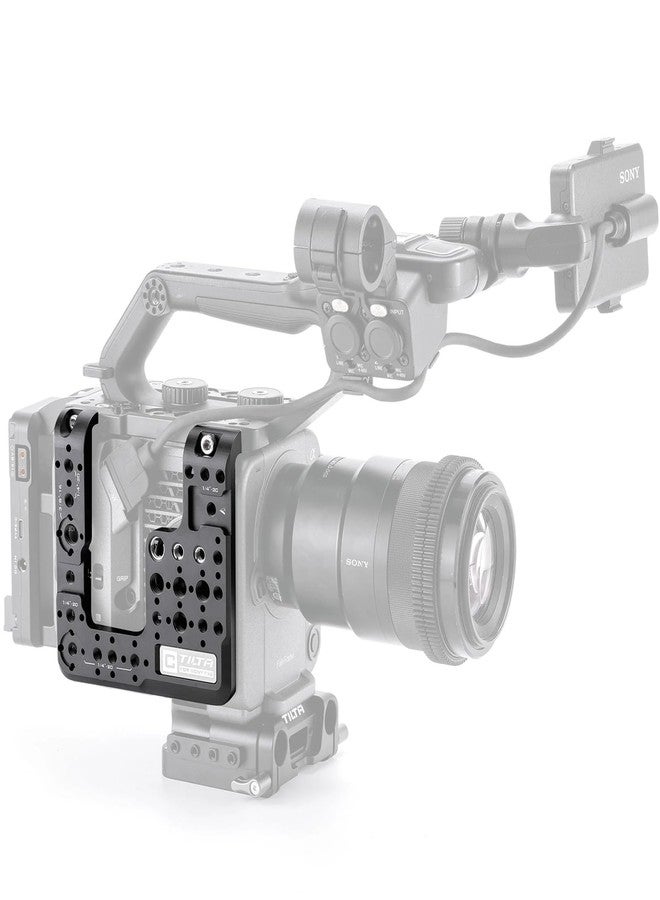 Tilta Side Mounting Plate Compatible with Sony FX6 Cage | Mount via Cold Shoe, 1/4"-20 and 3/8"-16 | Modular Design | Lightweight | Includes Camerra Index Tags - Image 1